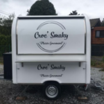 Food Truck Eco cuisine 220 Blanc a vendre