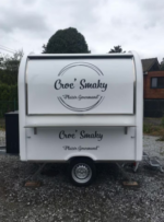 Food Truck Eco cuisine 220 Blanc a vendre