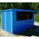 Container bar pliable 3 x 2 mètres Bleu RAL 5012 – Image 4