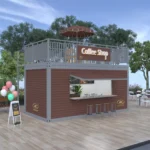 Conteneur Bar Mobile pour restaurant - Préfabriqué de 40 pieds modulaire – Image 3