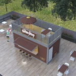 Conteneur Bar Mobile pour restaurant - Préfabriqué de 40 pieds modulaire – Image 4